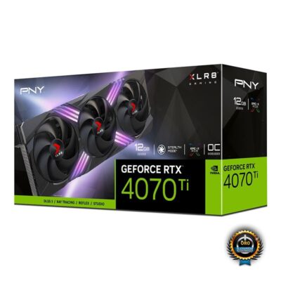 PNY XLR8 RTX 4070 Ti VERTO EPIC-X Triple Fan VCG4070T12TFXXPB1 NVIDIA GPU