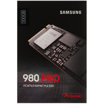 SAMSUNG 980 PRO M.2 2280 500GB PCI-Express Gen 4.0 x4, NVMe 1.3c V-NAND 3-bit MLC Internal Solid State Drive (SSD) MZ-V8P500BW