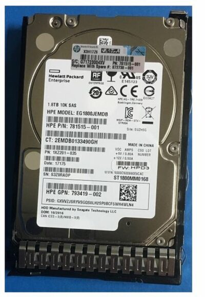 HPE 1.8TB SAS 2.5" 872481-B21 HDD Hard Disk Drive