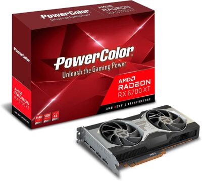 PowerColor Radeon RX 6700 XT HellHound 12GB GDDR6 AXRX 6700XT 12GBD6-3DHL Video Graphic Card GPU