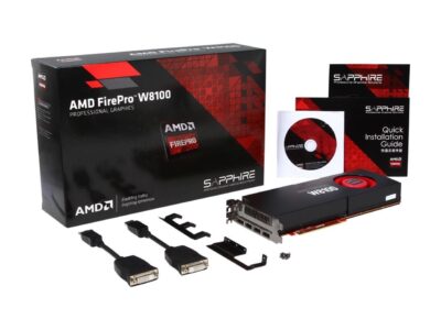 AMD FirePro W8100 100-505976 8GB 512-bit GDDR5 PCI Express 3.0 x16 CrossFire Supported Workstation Video Card