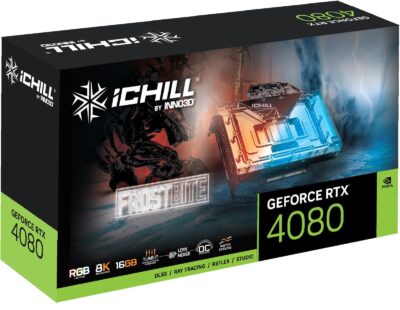 Inno3D iChill RTX 4080 FROSTBITE C4080-166XX-1870FB NVIDIA GPU