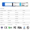 100G QSFP28 SR4 for Cisco QSFP-100G-SR4-S, 100GBASE-SR4 QSFP28 Optical Transceiver Module 850nm 100m DOM MTP/MPO DOM