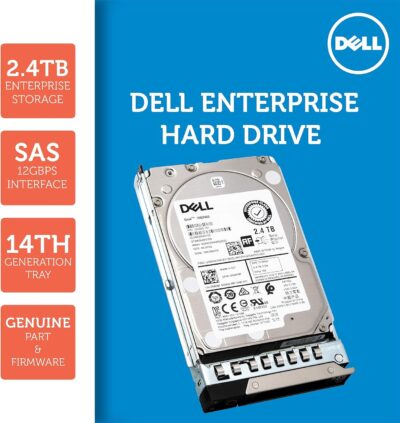 Dell 401-ABHQ 2.4TB 10K SAS 2.5-Inch PowerEdge Enterprise Hard Drive in 14G Tray Bundle with Compatily Screwdriver Compatible with R940XA R840 R440 R640 R6415 R740 R740XD R7415 R7425 R940