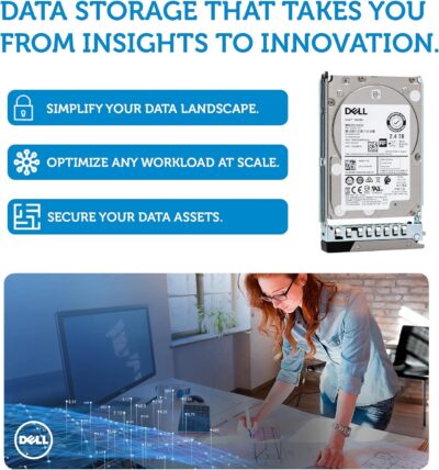 Dell 401-ABHQ 2.4TB 10K SAS 2.5-Inch PowerEdge Enterprise Hard Drive in 14G Tray Bundle with Compatily Screwdriver Compatible with R940XA R840 R440 R640 R6415 R740 R740XD R7415 R7425 R940