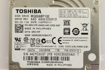 Dell RK1PP MQ02ABF100 2.5" SATA Thin 1000GB 5400 Toshiba Laptop Hard Drive Latitude E6440