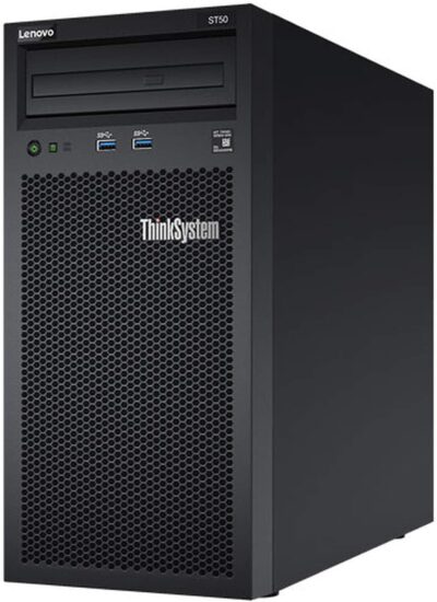 Lenovo ThinkSystem ST50 Tower Server Including Intel Xeon 3.4GHz CPU, 32GB DDR4 2666MHz RAM, 6TB HDD Storage, JBOD RAID