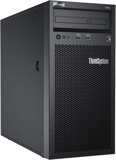 Lenovo ThinkSystem ST50 Tower Server Including Intel Xeon 3.4GHz CPU, 32GB DDR4 2666MHz RAM, 6TB HDD Storage, JBOD RAID