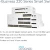 Cisco Business CBS220-8T-E-2G Smart Switch | 8 Port GE | 2x1G Small Form-Factor Pluggable (SFP) | 3-Year Limited Hardware Warranty (CBS220-8T-E-2G-NA)