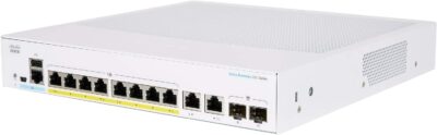 Cisco Business CBS350-8T-E-2G Managed Switch | 8 Port GE | Ext PS | 2x1G Combo