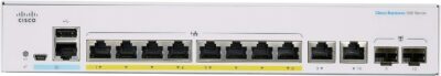 Cisco Business CBS350-8T-E-2G Managed Switch | 8 Port GE | Ext PS | 2x1G Combo