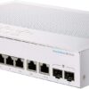 Cisco Business CBS350-8T-E-2G Managed Switch | 8 Port GE | Ext PS | 2x1G Combo