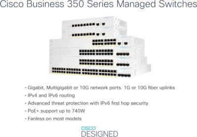 Cisco Business CBS350-8S-E-2G Managed Switch | 8 Port 1G SFP | 2x1G Combo