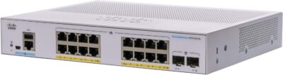 Cisco Business CBS350-16T-E-2G Managed Switch | 16 Port GE | Ext PS | 2x1G SFP