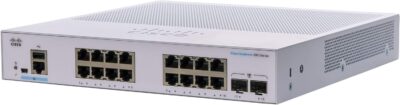 Cisco Business CBS350-16T-E-2G Managed Switch | 16 Port GE | Ext PS | 2x1G SFP