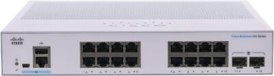 Cisco Business CBS350-16T-E-2G Managed Switch | 16 Port GE | Ext PS | 2x1G SFP