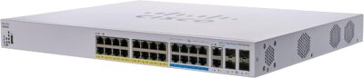 CISCO DESIGNED Business CBS350-24MGP-4X Managed Switch | 4 Port 2.5GE | 20 Port GE | PoE | 2x10G Combo | 2x10G SFP+(CBS350-24MGP-4X-NA)