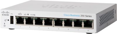 Cisco Business CBS250-8T-D Smart Switch | 8 Port GE | Desktop (CBS250-8T-D-NA)