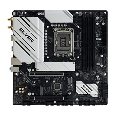 Biostar B760M-SILVER Intel B760 Chipset LGA1700 Socket Motherboard