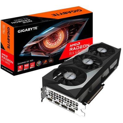 GIGABYTE Radeon RX 6800 XT GAMING OC 16G Graphics Card, WINDFORCE 3X Cooling System, 16GB 256-bit GDDR6, GV-R68XTGAMING OC-16GD Video Card, Powered by AMD RDNA 2, HDMI 2.1