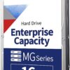 Toshiba 16TB Enterprise HDD SAS 12Gb/s 512e 7200 RPM 512MB Cache 3.5" Internal Hard Drive MG08SCA16TE