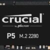 Crucial P5 1TB M.2 2280 NVMe PCIe 3.0 x4 CT1000P5SSD8