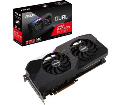 ASUS Radeon DUAL RX 6700 XT 12G Graphics Card, 12GB 192-bit GDDR6, Support PCI Express 4.0,1HDMI Interface, 3DisplayPort Interface