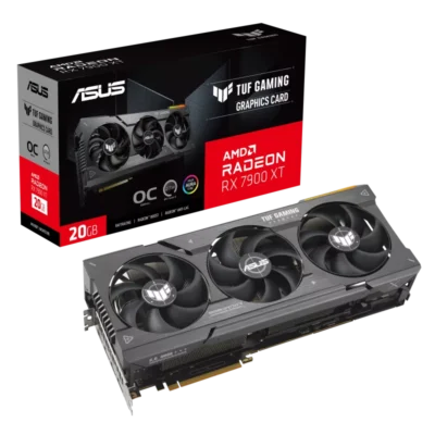 ASUS TUF Gaming Radeon RX 7900 XT OC Edition 20GB GDDR6 Graphics Card (PCIe 4.0, 20GB GDDR6, HDMI 2.1a, DisplayPort 2.1) TUF-RX7900XT-O20G-GAMING