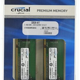 Crucial 32GB (4 x 8GB) DDR4 2400 (PC4 19200) Server Memory Model CT4K8G4WFS824A