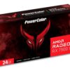 PowerColor RED DEVIL Radeon RX 7900 XTX 24GB GDDR6 PCI Express 4.0 ATX Video Card RX7900XTX 24G-E/OC