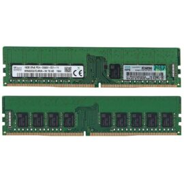 HPE 879507 B21 P06773 001 HP 16GB DDR4 2666MHz PC4 21300 ECC CL19 288 Pin DIMM Dual Rank 1.2V Memory