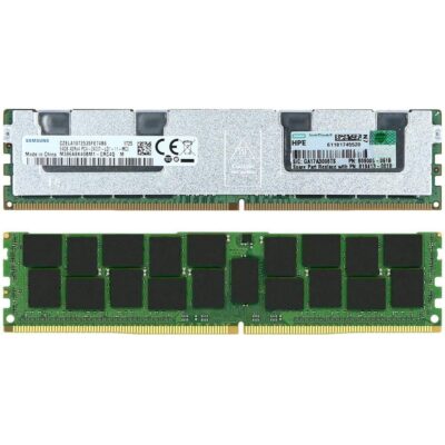 HPE 805358 B21 64GB DDR4 2400MHz PC4 19200 ECC Registered CL17 288 Pin DIMM 1.2V Quad Rank Memory