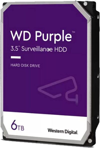 WD Purple 3.5" 6TB 3.5" 128MB WD62PURX HDD Hard Disk Drive