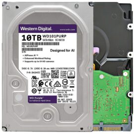 WD Purple Pro WD101PURP 10TB 7200 RPM 256MB Cache SATA 6.0Gb/s 3.5" Internal Hard Drive