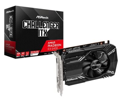 ASRock Challenger Radeon RX 6400 4GB GDDR6 PCI Express 4.0 ITX Video Card RX6400 CLI 4G