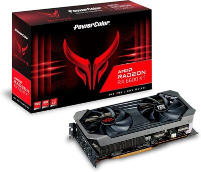 PowerColor RED DEVIL Radeon RX 6600 XT 8GB GDDR6 PCI Express 4.0 ATX Video Card 6600XT 8GBD6-3DHE/OC