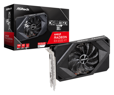 ASRock Phantom Gaming D Radeon RX 6500 XT 4GB GDDR6 PCI Express 4.0 Video Card RX6500XT PGD 4GO