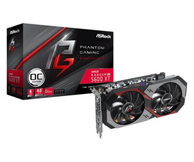 ASRock Phantom Gaming D3 Radeon RX 5600 XT RX5600XT PGD3 6GO 6GB (14Gbps) 192-Bit GDDR6 PCI Express 4.0 x16 HDCP Ready Video Card