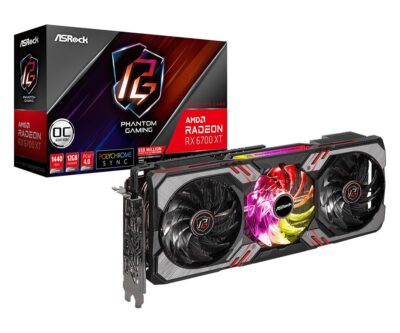 Asrock Radeon RX 6700 XT Phantom Gaming D 12GB OC RX6700XT PGD 12GO AMD GPU Graphic Card