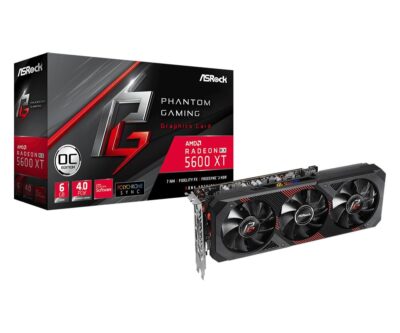 Asrock Radeon RX 5600 XT Phantom Gaming D3 6G OC RX5600XT PGD3 6GO AMD GPU Graphic Card