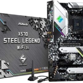 ASRock X570 Steel Legend WiFi ax AMD X570 Chipset AM4 Socket Motherboard