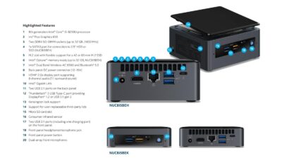 Intel NUC Kit NUC8i5BEH