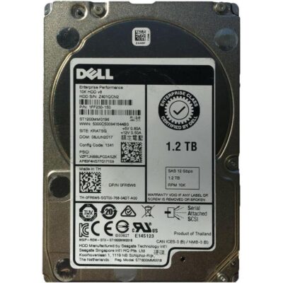 SEAGATE ST1200MM0198 EP 10.8 1.2tb sas-12gbps 128mb 512n 2.5inch Hdd Dell OEM