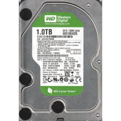 Western Digital WD10EADS-11M2B2 - 1TB 7.2K RPM SATA 3.5" Hard Drive HDD