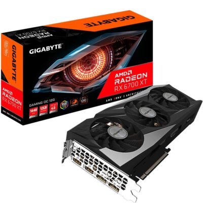 GIGABYTE Radeon RX 6700 XT GAMING OC 12G Graphics Card, WINDFORCE 3X Cooling System, 12GB 192-bit GDDR6, GV-R67XTGAMING OC-12GD Video Card