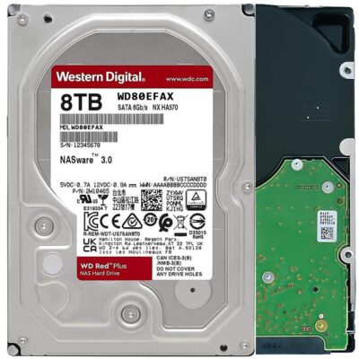 WD Red Plus 8TB 3.5" 256MB WD80EFAX HDD Hard Disk Drive