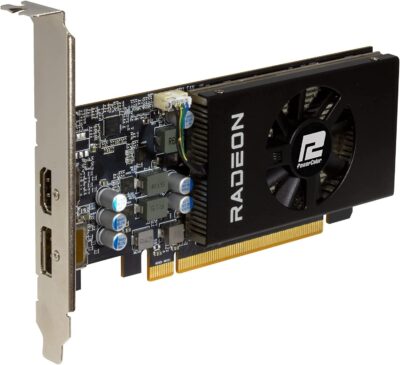 PowerColor Radeon RX 6400 Low Profile 4GB GDDR6 AXRX 6400 LP 4GBD6-DH AMD GPU Graphic Card