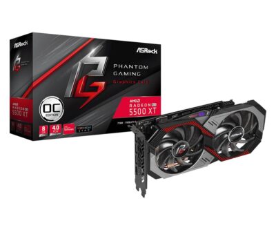 Asrock Radeon RX 5500 XT Phantom Gaming D 8G OC RX5500XT PGD 8GO AMD GPU Graphic Card