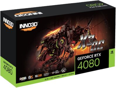 Inno3D RTX 4080 X3 OC N40803-166XX-187049N NVIDIA GPU