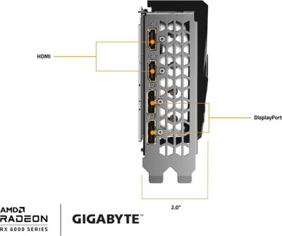 GIGABYTE Radeon RX 6700 XT GAMING OC 12G Graphics Card, WINDFORCE 3X Cooling System, 12GB 192-bit GDDR6, GV-R67XTGAMING OC-12GD Video Card